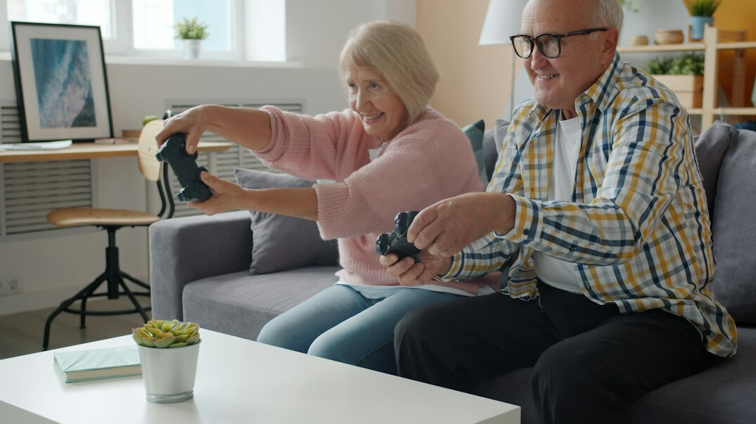 senior people trying new hobbies