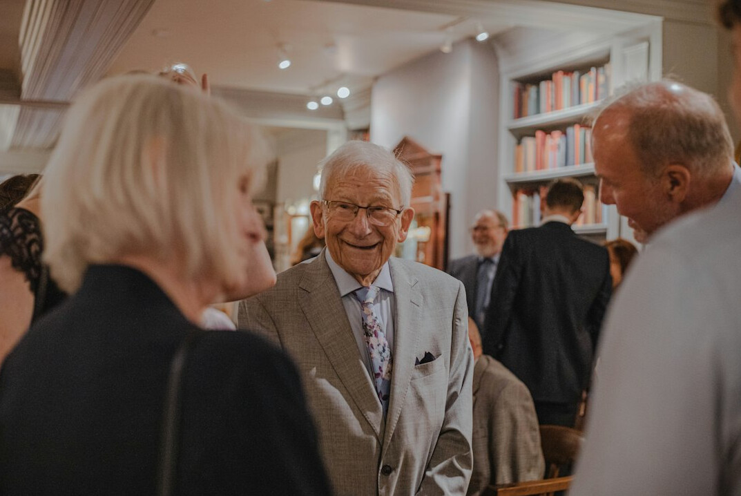 senior friends chatting