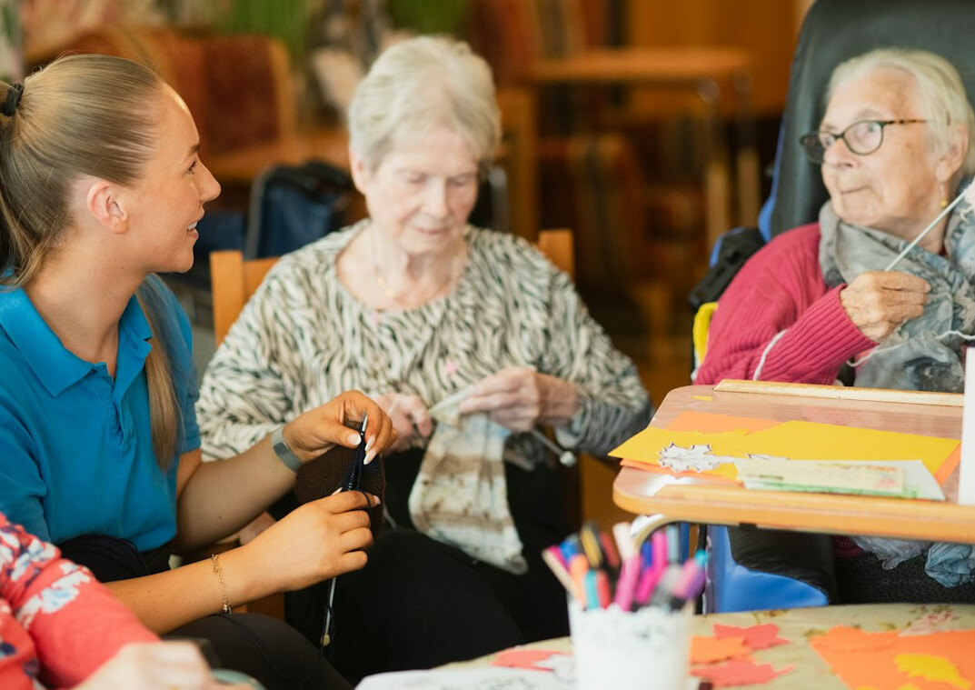 seniors in community event